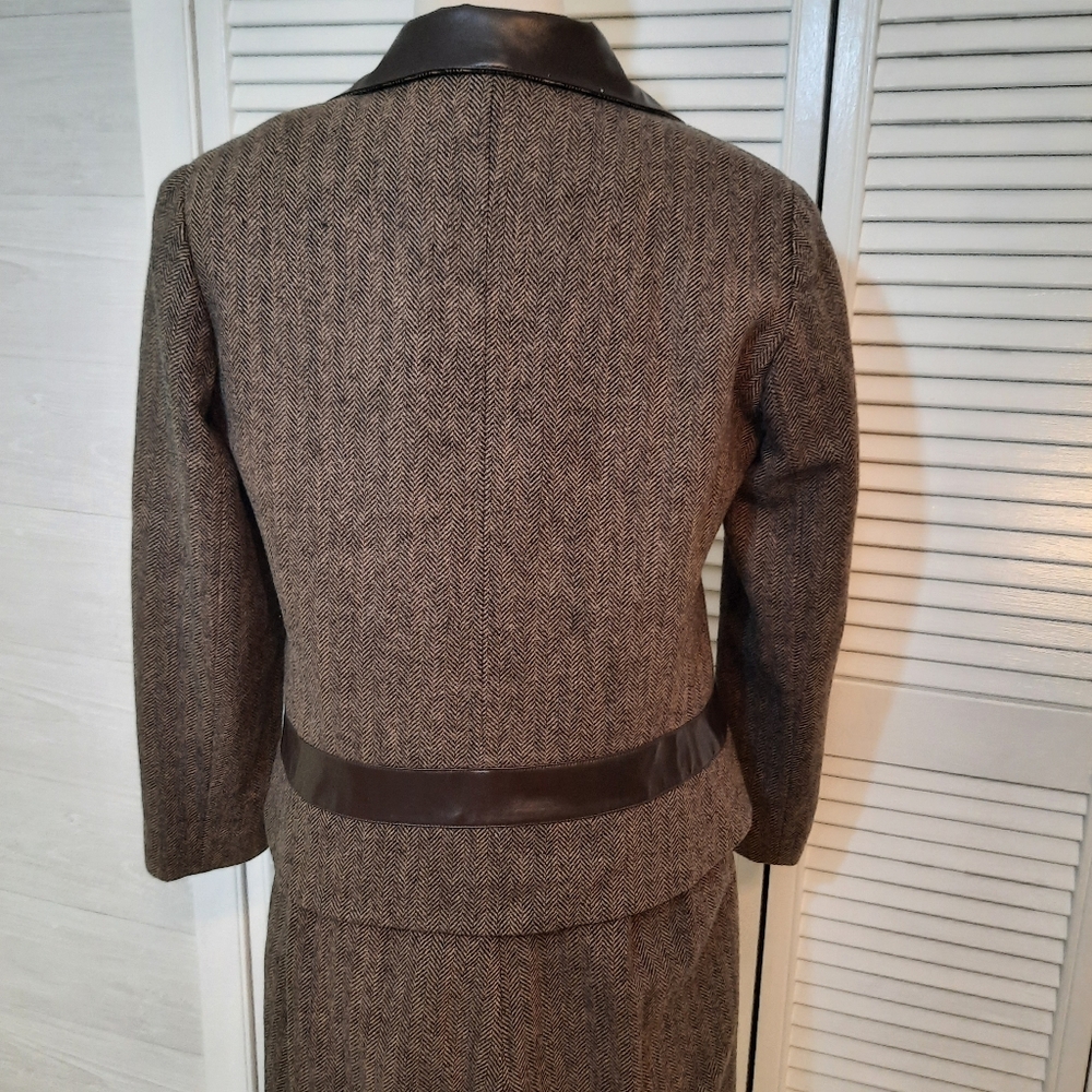 J.G. HOOK VTG wool hi rise pant suit jacket 2PC sz 8P *C7 - Picture 5 of 8